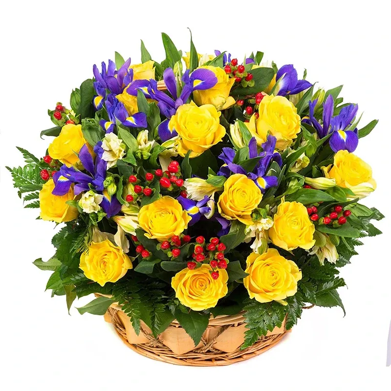 Корзина с цветами Волшебная ночь